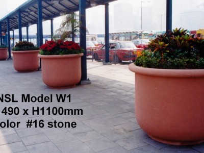 NSL Model W1 Fibreglass Reinforced Planters